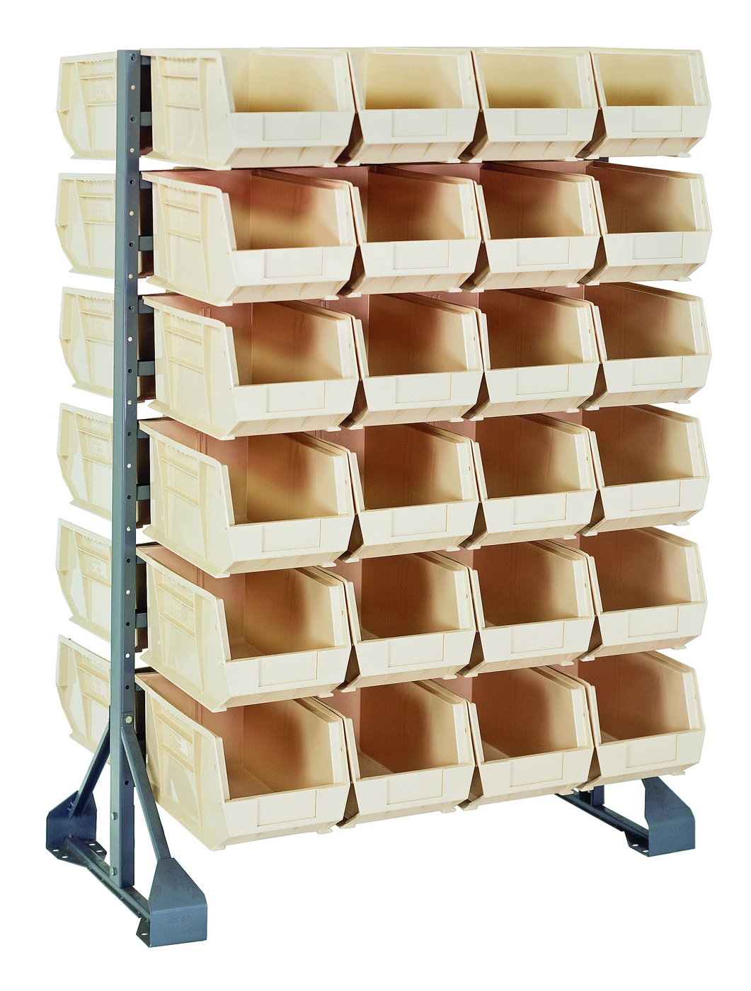 Quantum QRU-12D-240-48IV Double-Sided Rail Rack, 36"L x 20"W x 53"H, 1600 lb capacity, Gray