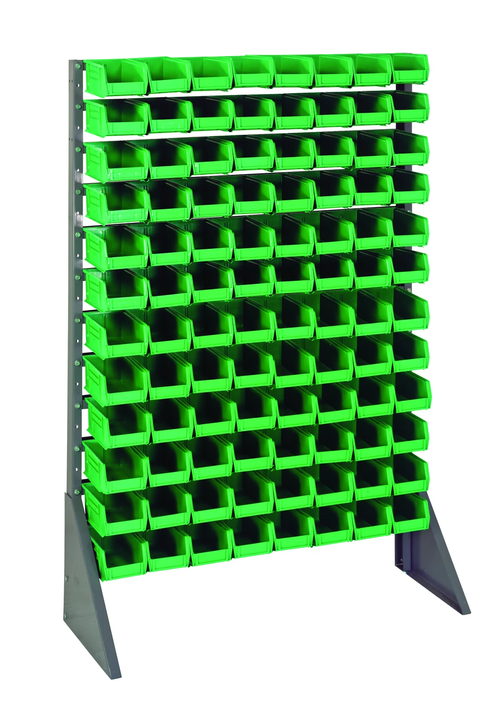 Quantum QRU-12S-220230240GN Single-Sided Rail Rack, 36"L x 15"W x 53"H, 600 lb capacity, Gray