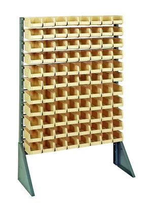 Quantum QRU-12S-210-96IV Single-Sided Rail Rack, 36"L x 15"W x 53"H, 600 lb capacity, Gray