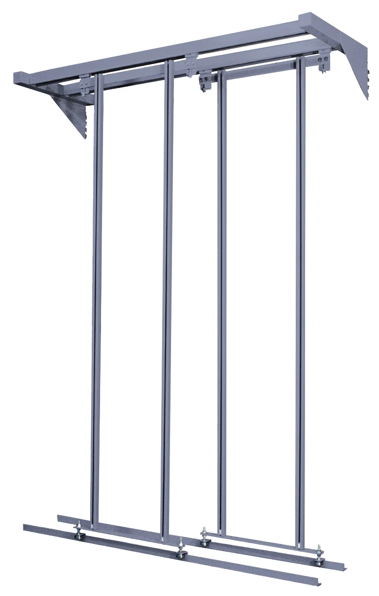 Quantum QS-BIG-000GY Free Standing Slider, 51-1/4"W x 26"D x 77"H, 2000 lb capacity, Gray