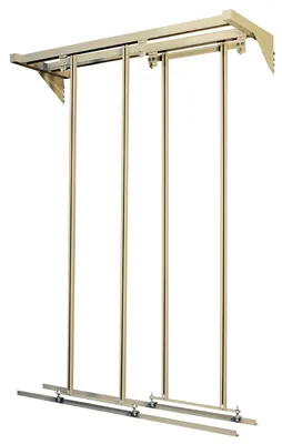 Quantum QS-000IV Free Standing Slider, 48"W x 18"D x 77"H, 2000 lb capacity, Ivory