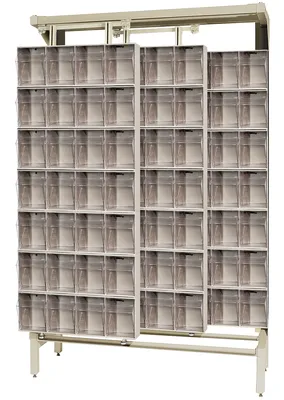 Quantum QS-304-28IV Free Standing Slider, 48"W x 18"D x 77"H, 2000 lb capacity, Ivory