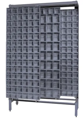 Quantum QS-305306-52GY Free Standing Slider, 48"W x 18"D x 77"H, 2000 lb capacity, Gray