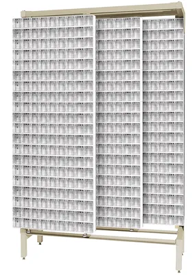Quantum QS-309-80WT Free Standing Slider, 48"W x 18"D x 77"H, 2000 lb capacity, Ivory