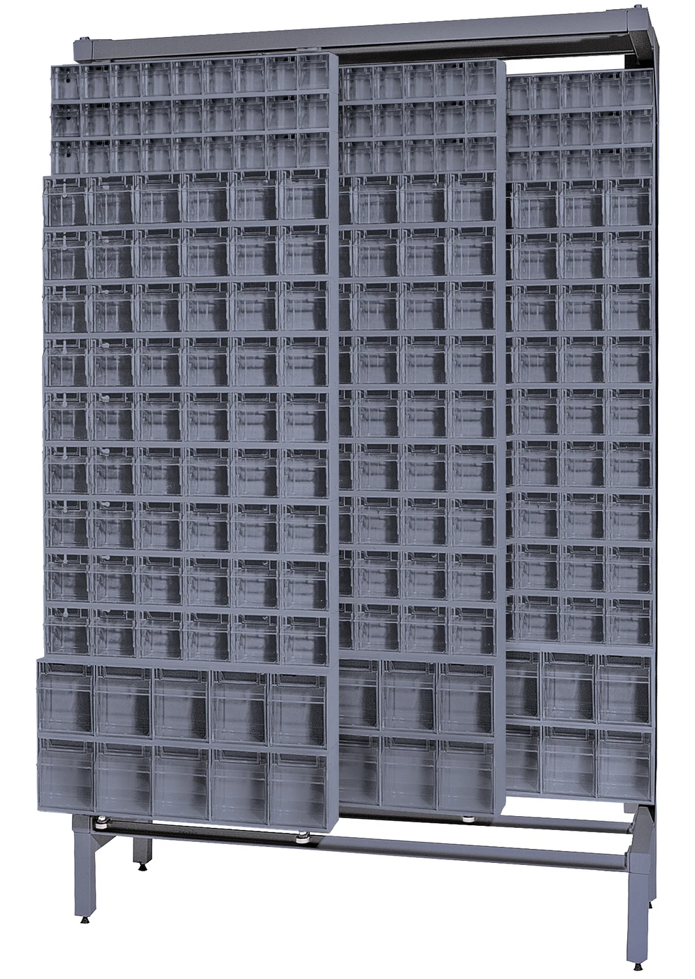 Quantum QS-569-56GY Free Standing Slider, 48"W x 18"D x 77"H, 2000 lb capacity, Gray