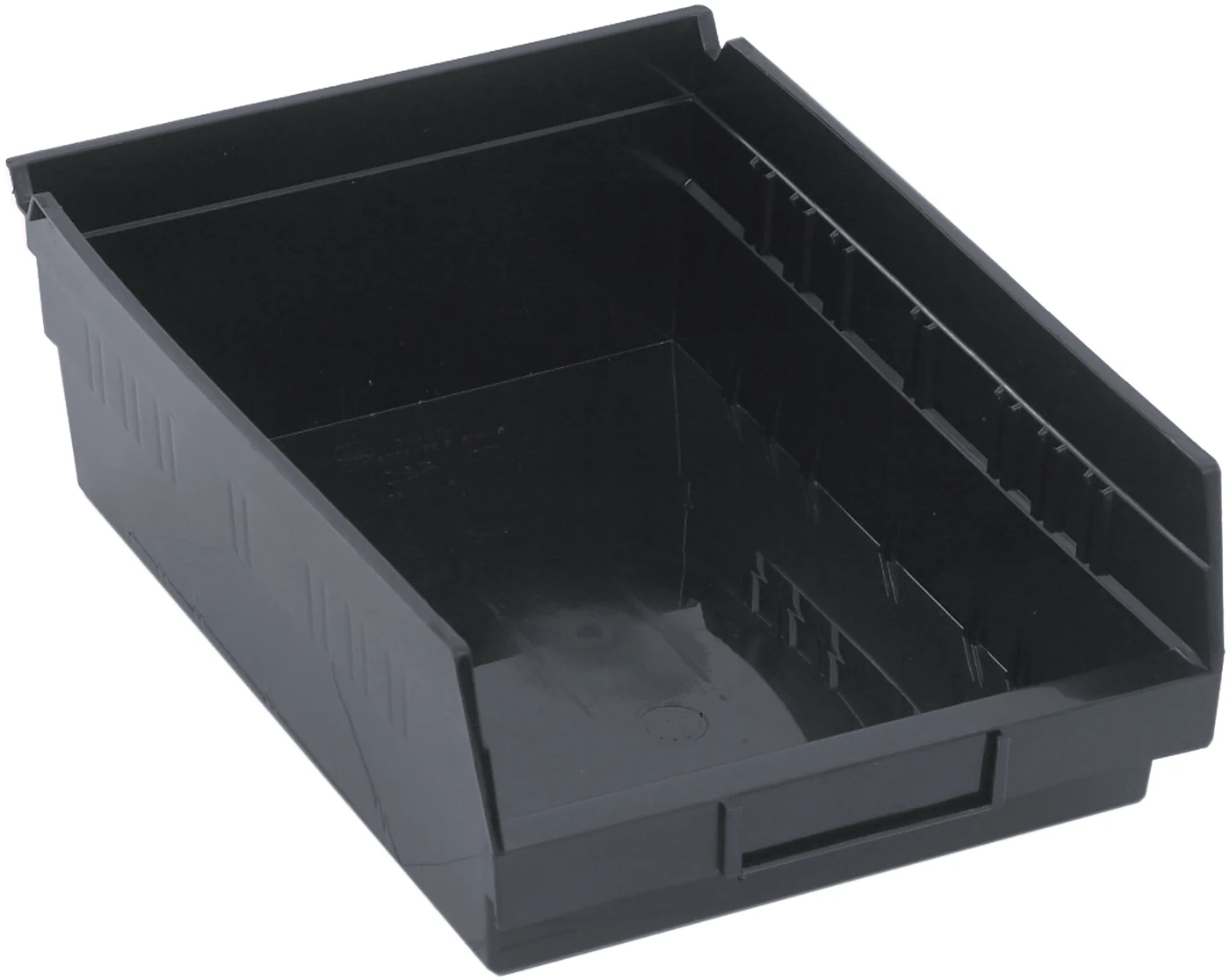 Quantum QSB107COCS Economy Shelf Bin, 11-5/8"D x 8-3/8"W x 4"H, 35 lb capacity, Black, Case of 20