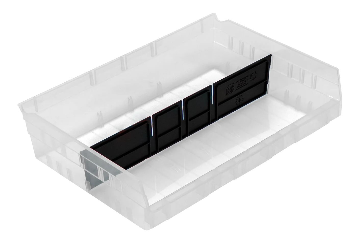 Quantum DSB118/122 Bin Divider for Bin QSB118 and QSB122, Black, Pack of 24
