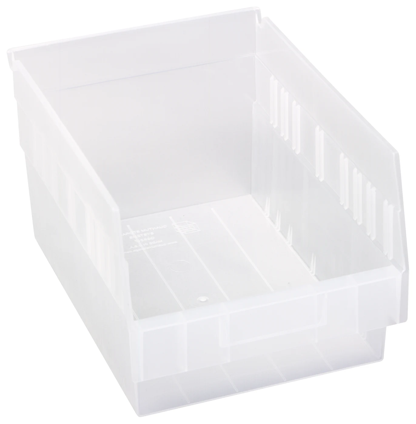 Quantum QSB207CLCS Economy Shelf Bin, 8-3/8"W x 11-5/8"L x 6"H, 45 lb capacity, Clear, Case of 20