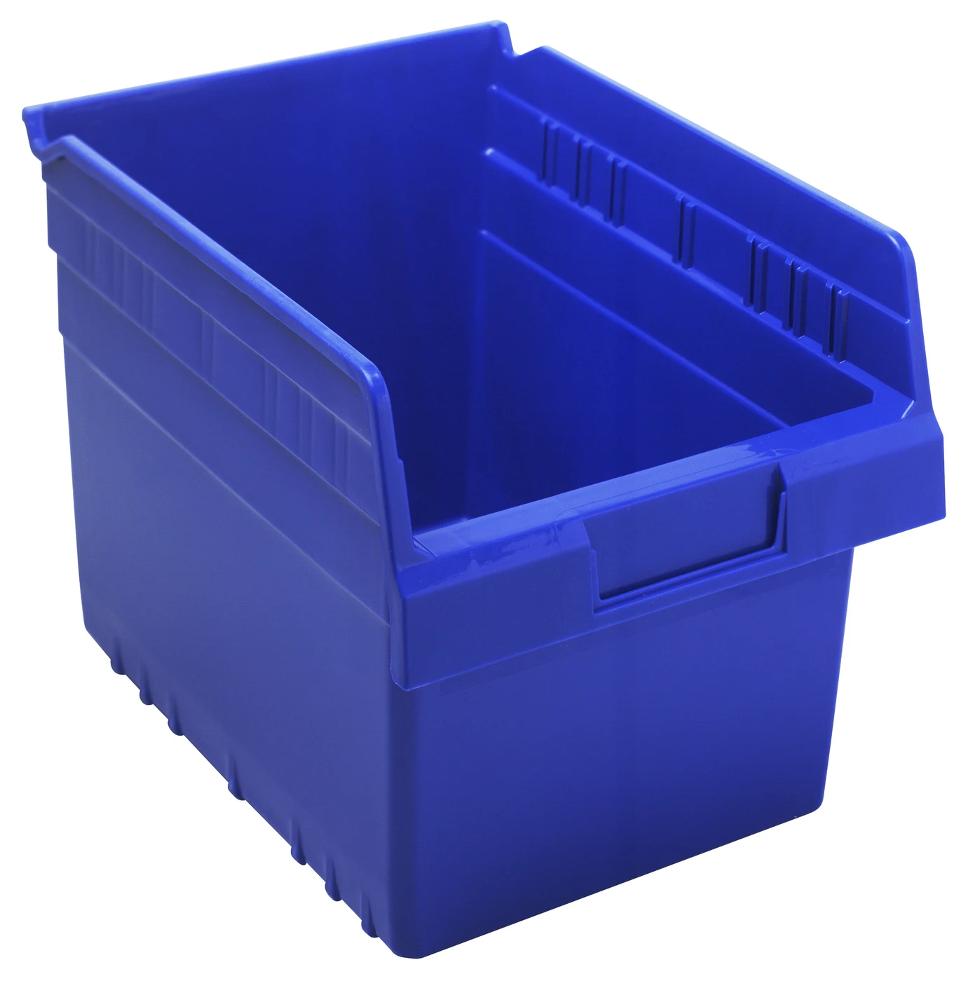 Quantum QSB807BLCS Economy Shelf Bin, 8-3/8"W x 11-5/8"L x 8"H, Blue, Case of 20