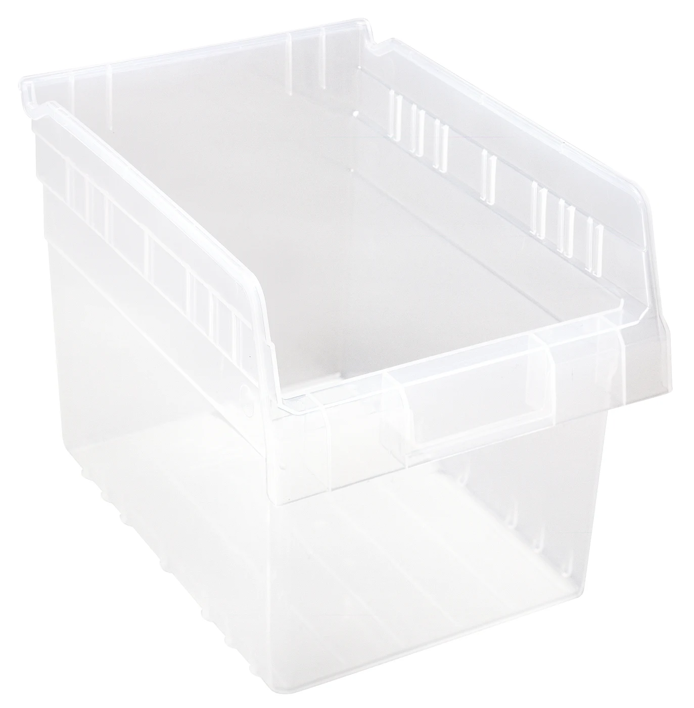 Quantum QSB807CLCS Economy Shelf Bin, 8-3/8"W x 11-5/8"L x 8"H, Clear, Case of 20