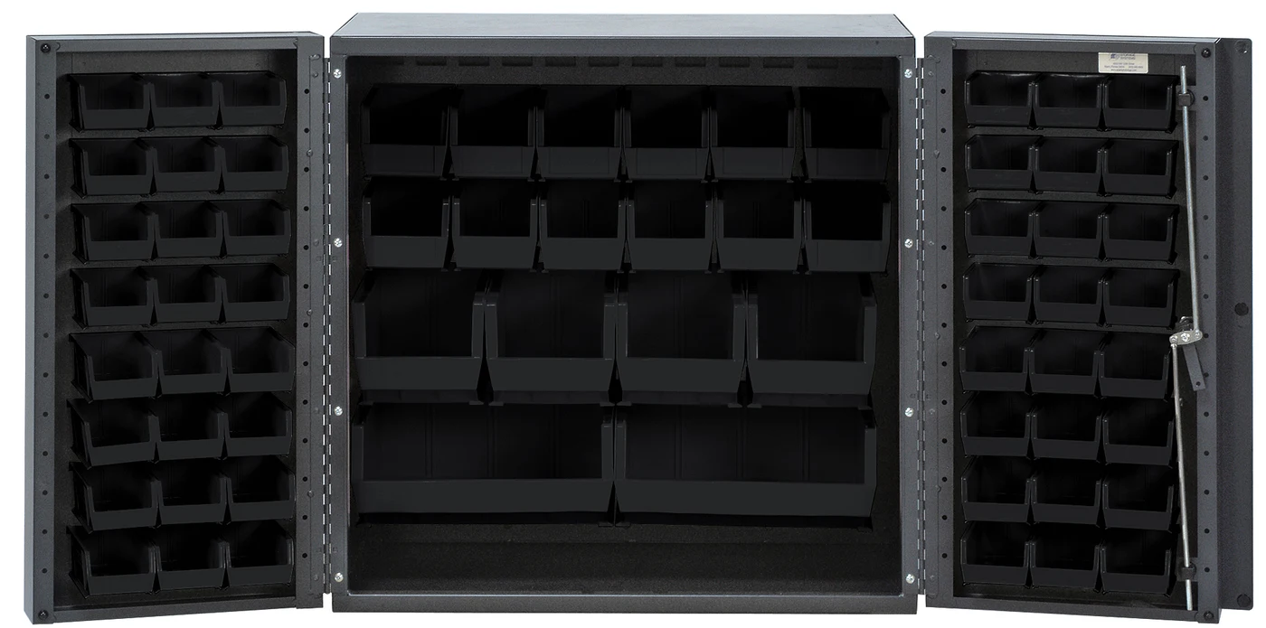 Quantum QSC-BG-36-MINBK Heavy-Duty 36" Bin Cabinet, 36"W x 24"D x 36"H, 800 lb capacity, Beige