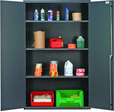 Quantum QSC-3IS Heavy-Duty 48" Cabinet, 48"W x 24"D x 78"H, 400 lb capacity, Gray