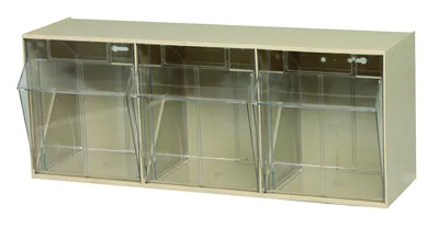 Quantum QTB303IVNC Tip Out Bin, 23-5/8"W x 7-3/4"D x 9-1/2"H, Ivory