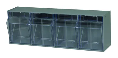 Quantum QTB304GON Tip Out Bin for Gondola, 23-5/8"W x 6-5/8"D x 8-1/8"H