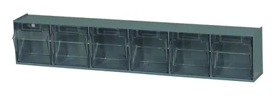 Quantum QTB306GON Tip Out Bin for Gondola, 23-5/8"W x 3-5/8"D x 4-1/2"H