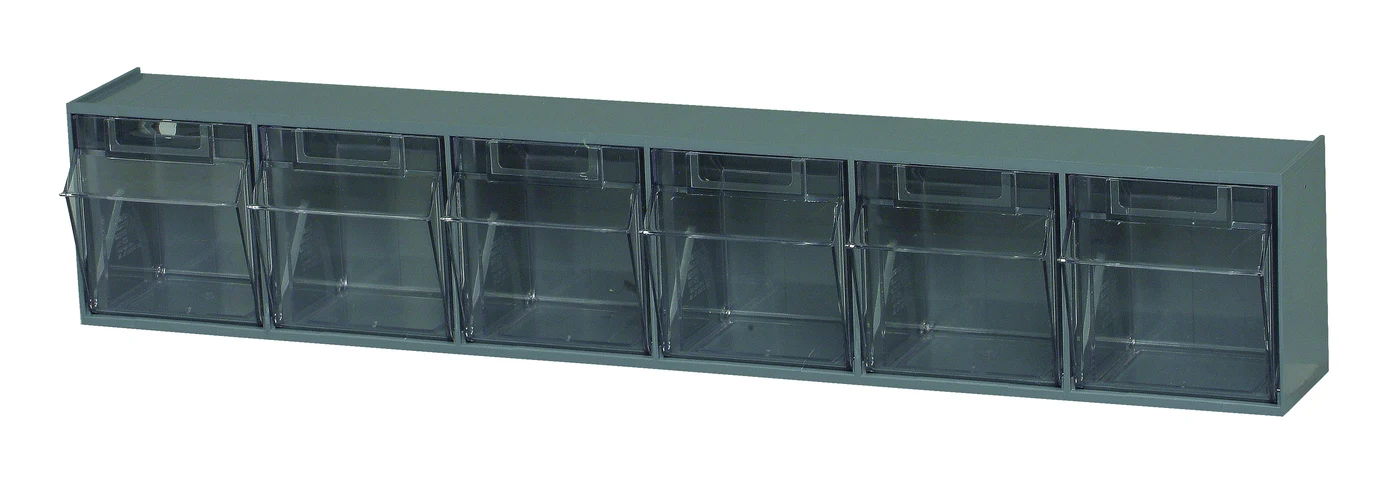 Quantum QTB306GYNC Tip Out Bin, 23-5/8"W x 3-5/8"D x 4-1/2"H, Gray