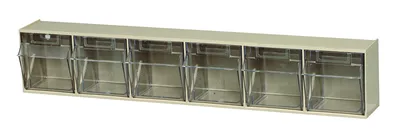 Quantum QTB306IVNC Tip Out Bin, 23-5/8"W x 3-5/8"D x 4-1/2"H, Ivory