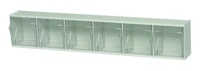 Quantum QTB306WTNC Tip Out Bin, 23-5/8"W x 3-5/8"D x 4-1/2"H, White