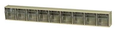 Quantum QTB309IVNC Tip Out Bin, 23-5/8"W x 2-1/2"D x 3-1/8"H, Ivory