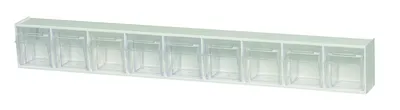 Quantum QTB309WTNC Tip Out Bin, 23-5/8"W x 2-1/2"D x 3-1/8"H, White