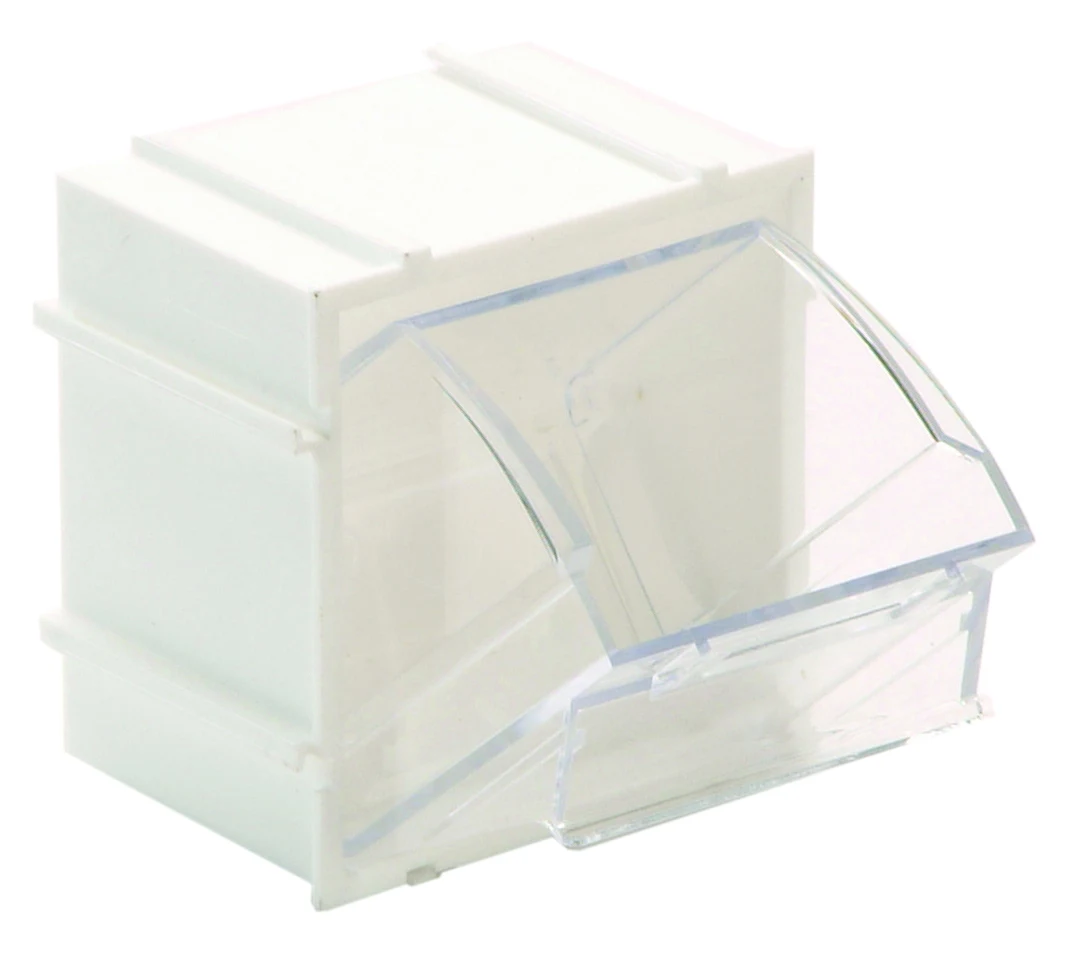 Quantum QTB409WTNC Tip Out Bin, 2-13/16"W x 2-3/8"D x 3"H, White