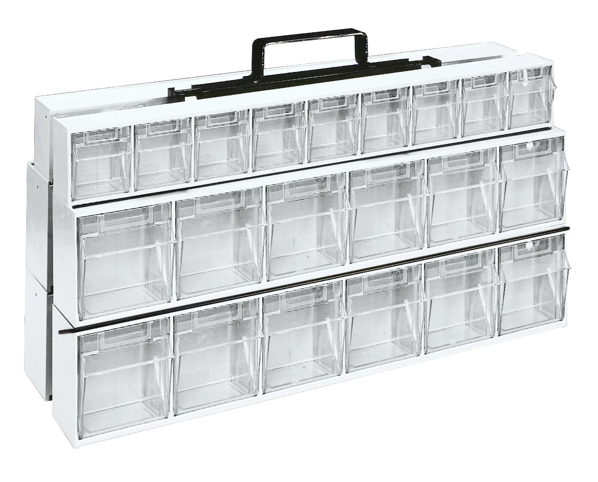Quantum QTF320-42WT Tip Out Bin Portable Frame, 24"W x 14"H, Black