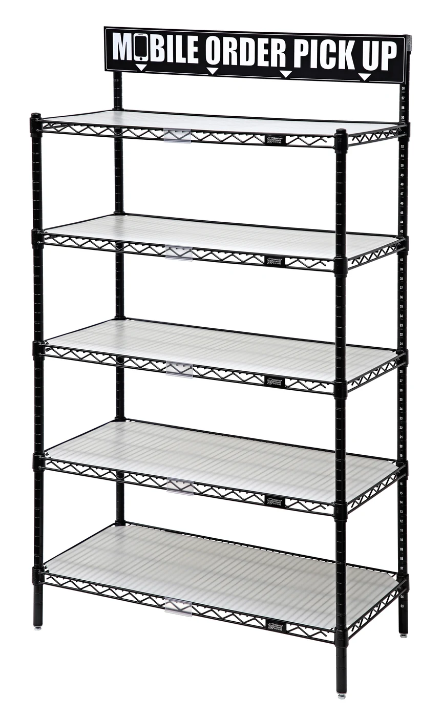 Quantum QTG63-1824BK Quantum To-Go Unit, 18"W x 24"D x 63"H, 800 lb capacity, Black