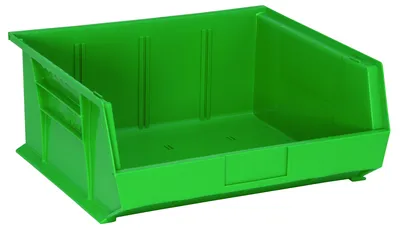 Quantum QUS250GNNB Stack & Hang Bin, 16-1/2"W x 14-3/4"D x 7"H, 80 lb capacity, Green
