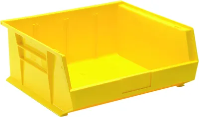 Quantum QUS250YLNB Stack & Hang Bin, 16-1/2"W x 14-3/4"D x 7"H, 80 lb capacity, Yellow