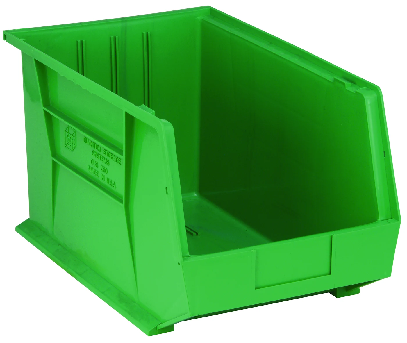 Quantum QUS260GNNB Stack & Hang Bin, 11"W x 18"D x 10"H, 80 lb capacity, Green
