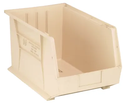 Quantum QUS260IVNB Stack & Hang Bin, 11"W x 18"D x 10"H, 80 lb capacity, Ivory
