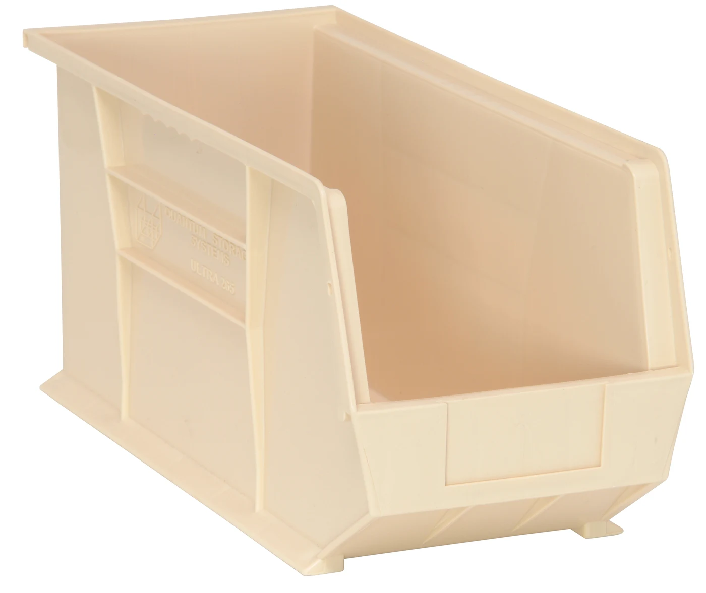 Quantum QUS265IVNB Stack & Hang Bin, 8-1/4"W x 18"D x 9"H, 65 lb capacity, Ivory