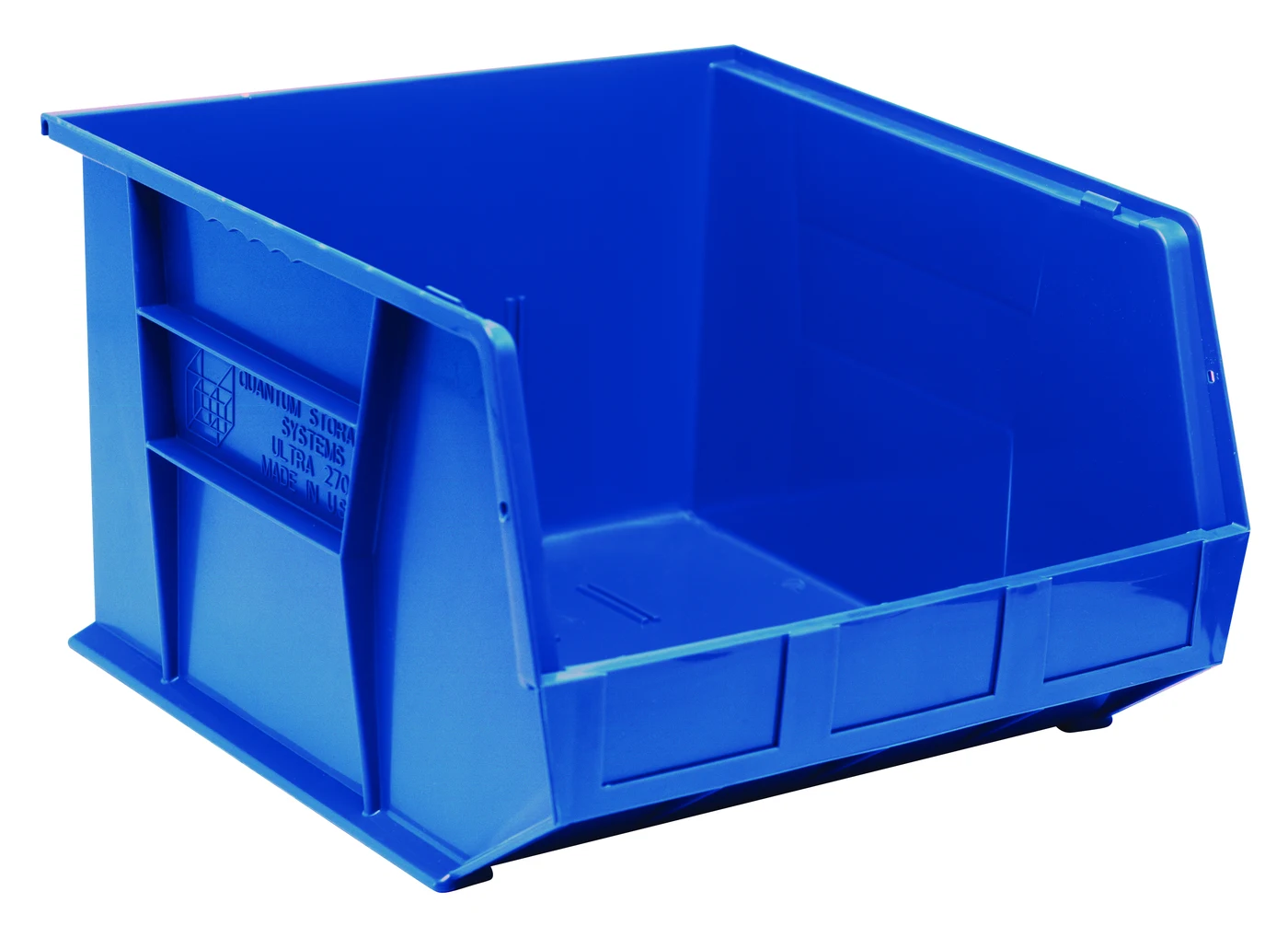 Quantum QUS270BLNB Stack & Hang Bin, 16-1/2"W x 18"D x 11"H, 80 lb capacity, Blue