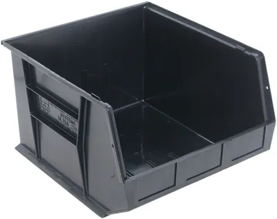 Quantum QUS270BRCS Stack & Hang Bin, 16-1/2"W x 18"D x 11"H, 80 lb capacity, Black, Case of 3