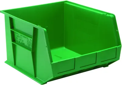 Quantum QUS270GNNB Stack & Hang Bin, 16-1/2"W x 18"D x 11"H, 80 lb capacity, Green