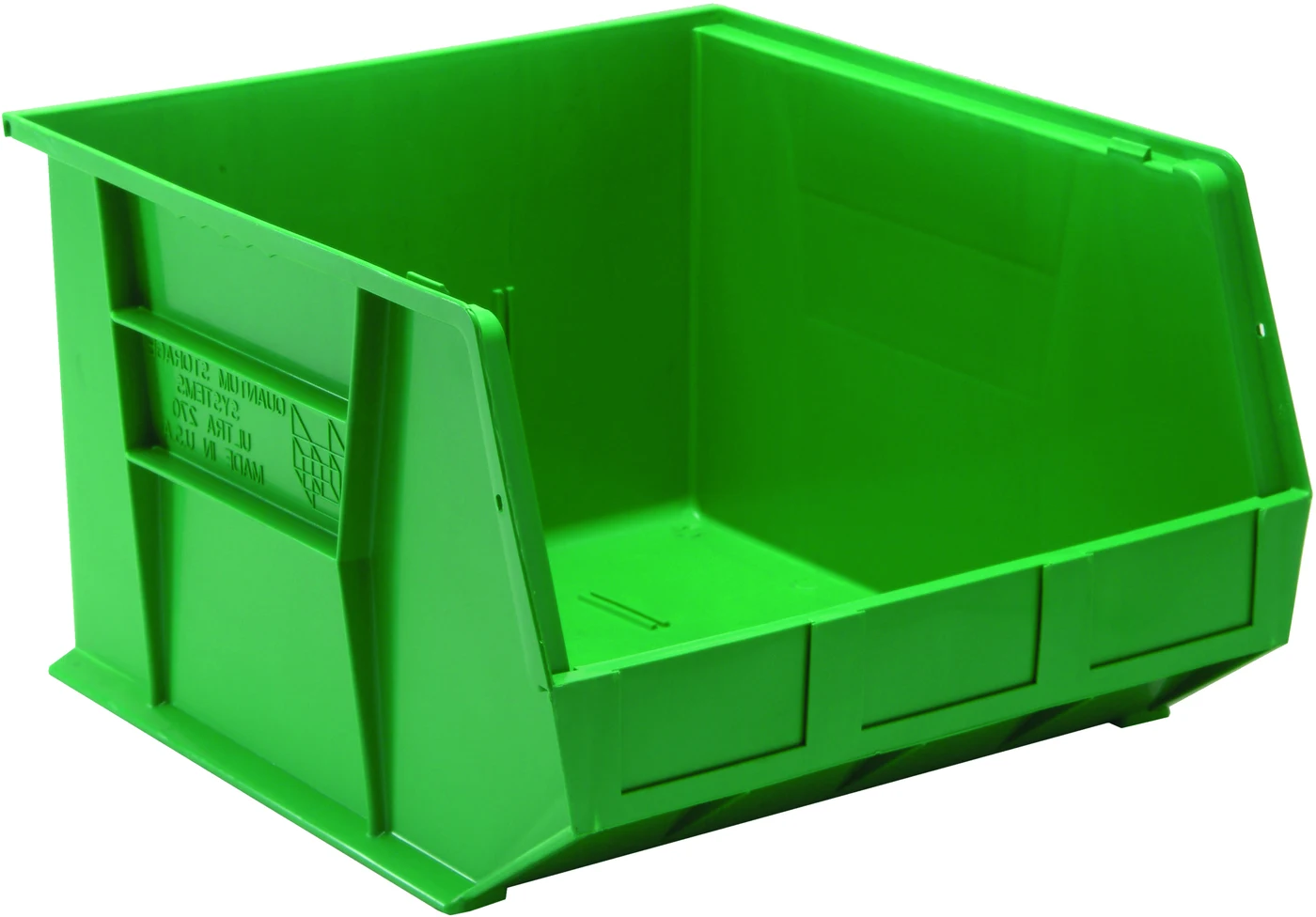Quantum QUS270GNNB Stack & Hang Bin, 16-1/2"W x 18"D x 11"H, 80 lb capacity, Green
