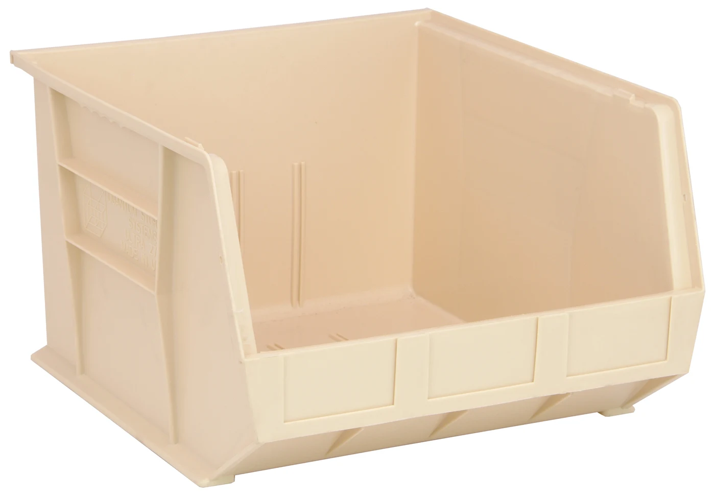 Quantum QUS270IVNB Stack & Hang Bin, 16-1/2"W x 18"D x 11"H, 80 lb capacity, Ivory