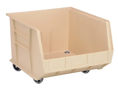 Quantum QUS275MOBIVCS Stack & Hang Bin, 16-1/2"W x 18"D x 14"H, Ivory, Case of 3