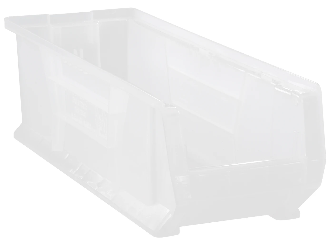 Quantum QUS951CLCS Hulk 24" Container, 23-7/8"L x 8-1/4"W x 9"H, Clear, Case of 6