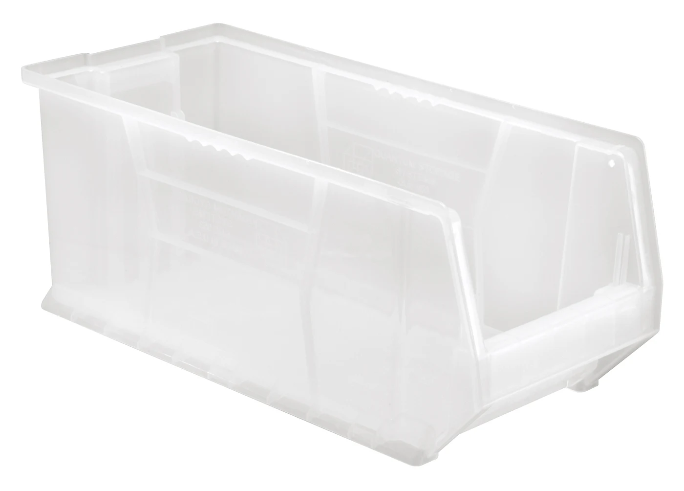 Quantum QUS953CLCS Hulk 24" Container, 23-7/8"L x 11"W x 10"H, Clear, Case of 4