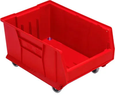 Quantum QUS964MOBRD Mobile Hulk 24" Container, 23-7/8"L x 16-1/2"W x 14"H, Red