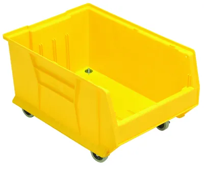 Quantum QUS964MOBYL Mobile Hulk 24" Container, 23-7/8"L x 16-1/2"W x 14"H, Yellow