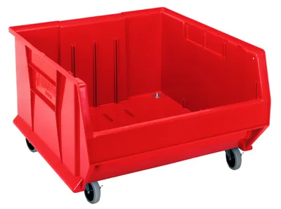Quantum QUS967MOBRD Mobile Hulk 24" Container, 23-7/8"L x 22-1/2"W x 15"H, Red