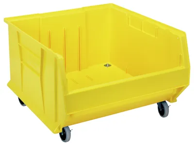 Quantum QUS967MOBYL Mobile Hulk 24" Container, 23-7/8"L x 22-1/2"W x 15"H, Yellow