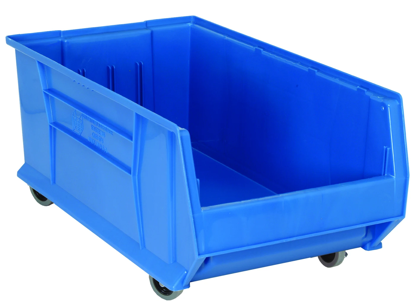 Quantum QUS984MOBBL Mobile Hulk 30" Container, 29-7/8"L x 16-1/2"W x 14"H, Blue