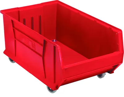 Quantum QUS985MOBRD Mobile Hulk 30" Container, 29-7/8"L x 18-1/4"W x 15"H, Red