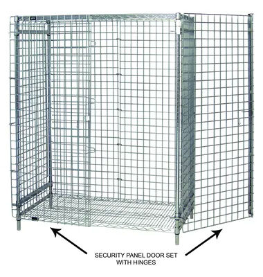 Quantum SD36-14BK Security Door Kit, 36"D x 14"W, Black