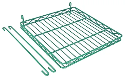 Quantum SG-S1616P Store Grid Shelf, 16-1/2"W x 16-1/2"D, Green