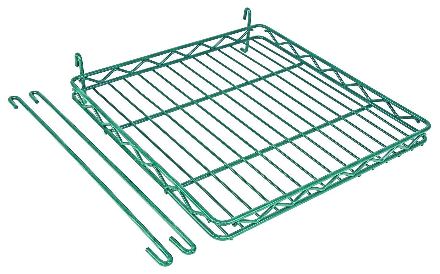 Quantum SG-S1616P Store Grid Shelf, 16-1/2"W x 16-1/2"D, Green