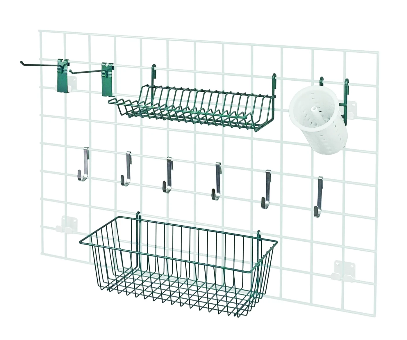 Quantum SG-A1 Store Grid Accessory Pack 1, 17-3/8"W x 7-1/2"D x 5"H, Green